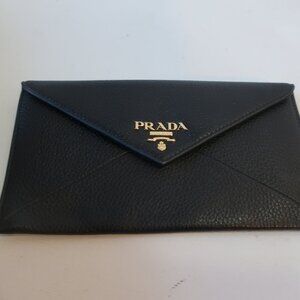 NWT AUTHENTIC Prada Black Leather Wallet
